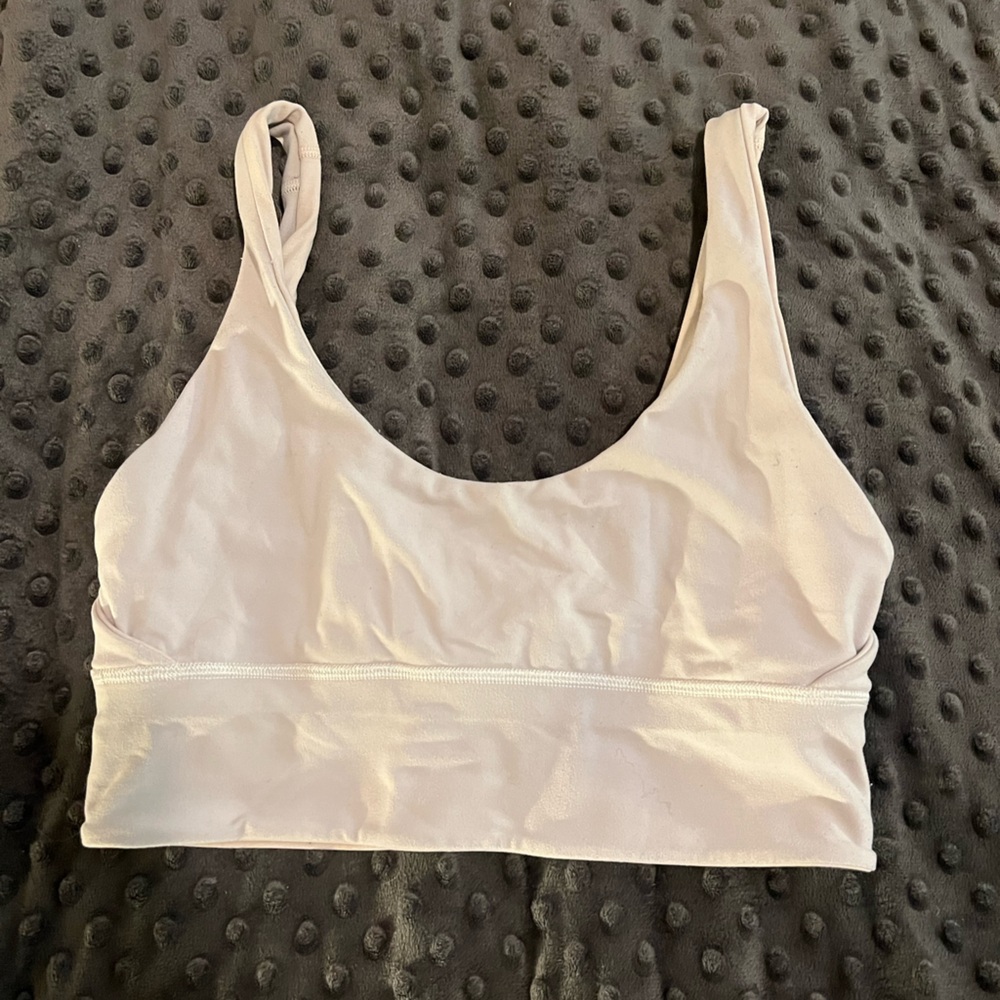 Lululemon Cream/Light Pink Sports Bra